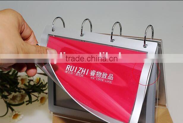 wholesale 5x7 clear acrylic office calendar
