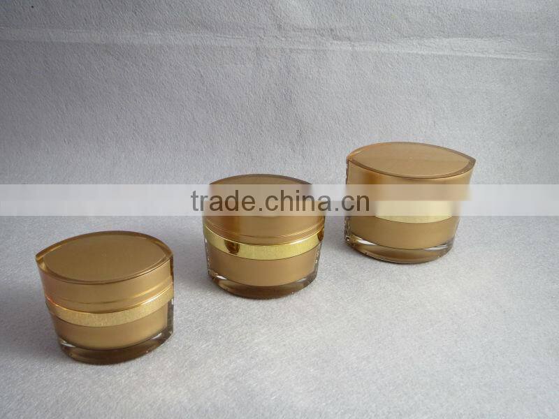 pink essens care &cosmetic cream jar with eye shape