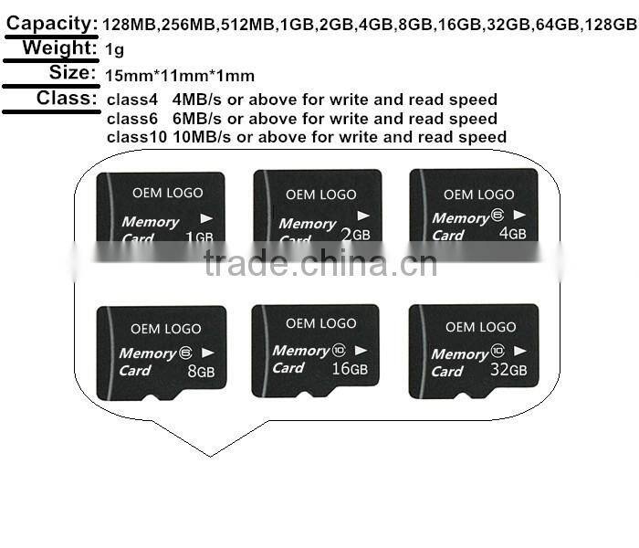 china supplier class10 tf memory card 16gb