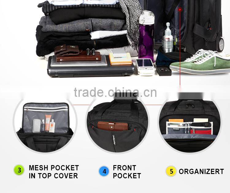 New arrival brand trolley school bag trolley travel bag