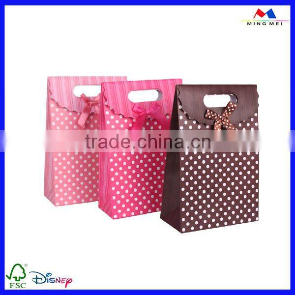 Wholesale Fancy High Quality Yellow Paper Handbag With Logo Printed