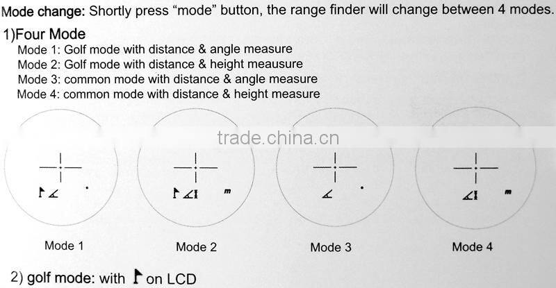 Powerful 6x25mm Long Distance 1200m Golf Laser Range Finder