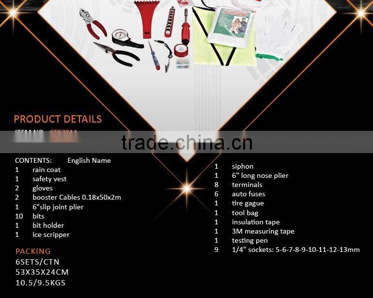 36pcs Emergency Auto Repairing Hand Tool Set