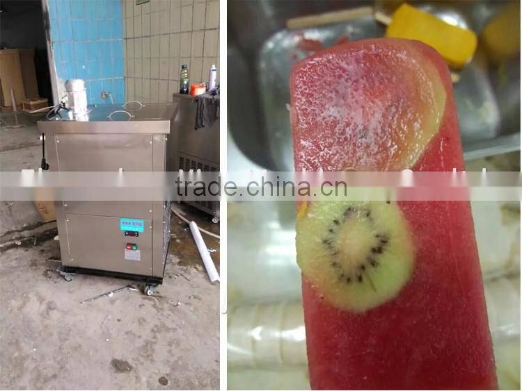 Refrigerant f404a CE approved popsicle making machine / ice popsicle machine