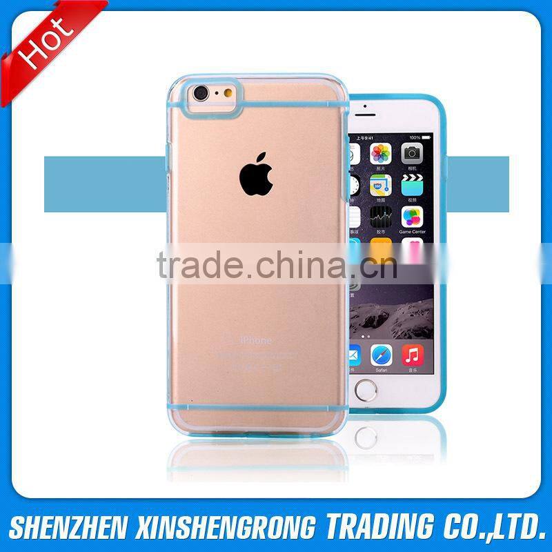 TPU soft phone case for iPhone 6 Plus 5.5 inch smart phone, TPU gel fancy shock proof cover cases for iPhone 6, Clear cover skin