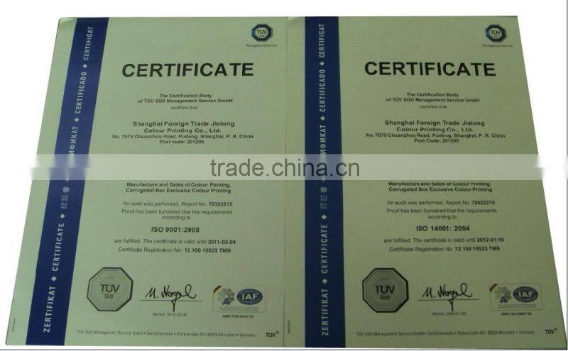 Manufacture cardboard color display box