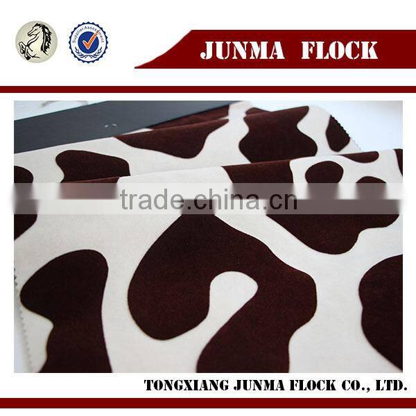 Modern design China Manufacturer Flock on Flock Sofa Textile Furniture Fabric for Slipcover