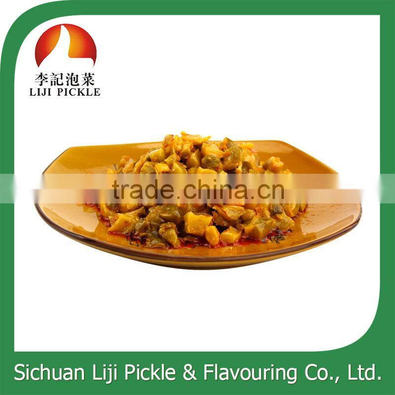 Chinese hot sale pickle with spicy oil, traditional food wholesale pickle