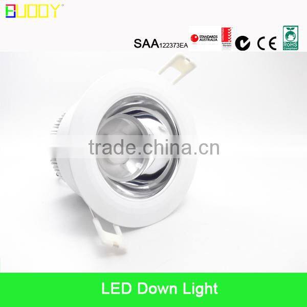 Popular design 15W COB LED Downlight Cutout 90mm with lens, No Adjustable