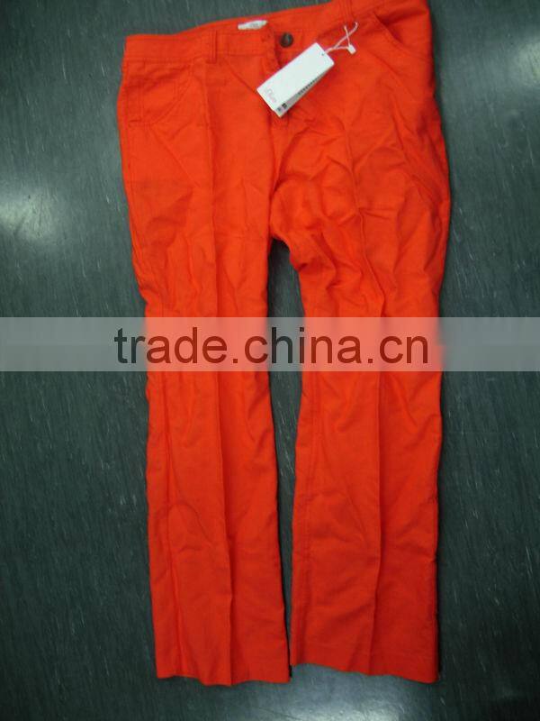 2015 New design Fire red long classic lady pants women tight pants lady sex legging pants