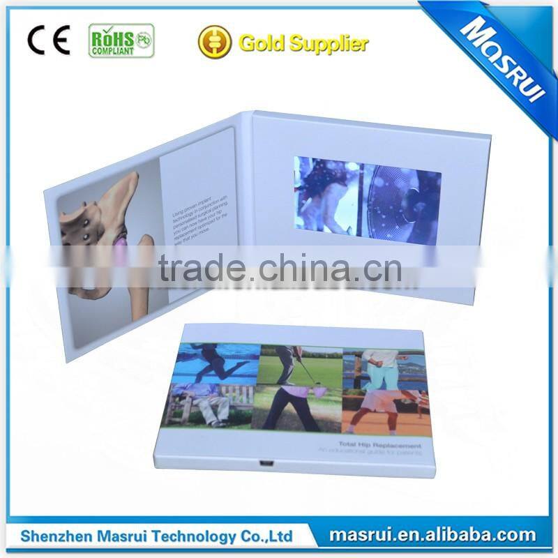 Paper Material and Artificial Style Video Invitation Greeting Card