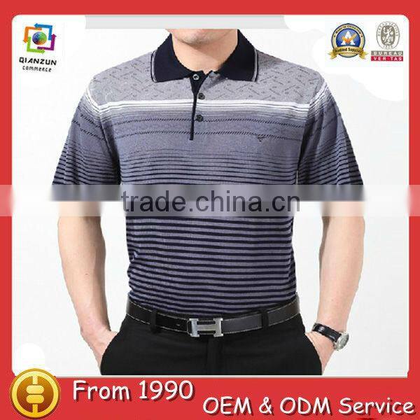 Fshion 2013 custom design various colours cool strip mens polo t-shirts