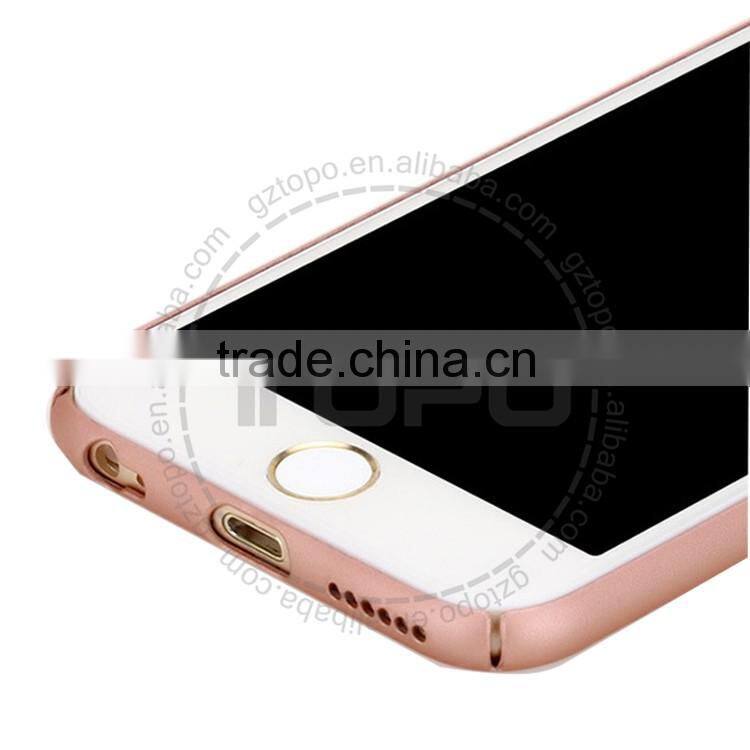 wholesale bracket metal cover mobile phone Anti falling finger ring stand holder back case for iphone 6 6s plus