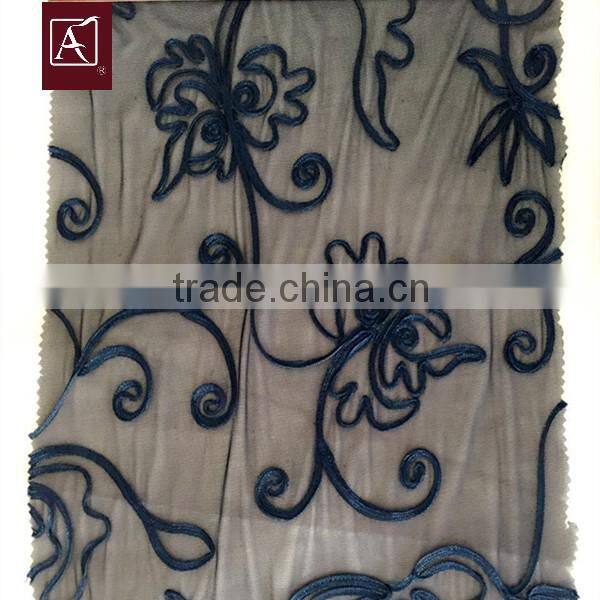 axf-f1674 embroidery fabric for women dress