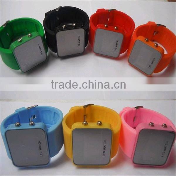 2015 wholesale colorful silicone led watches with factory price