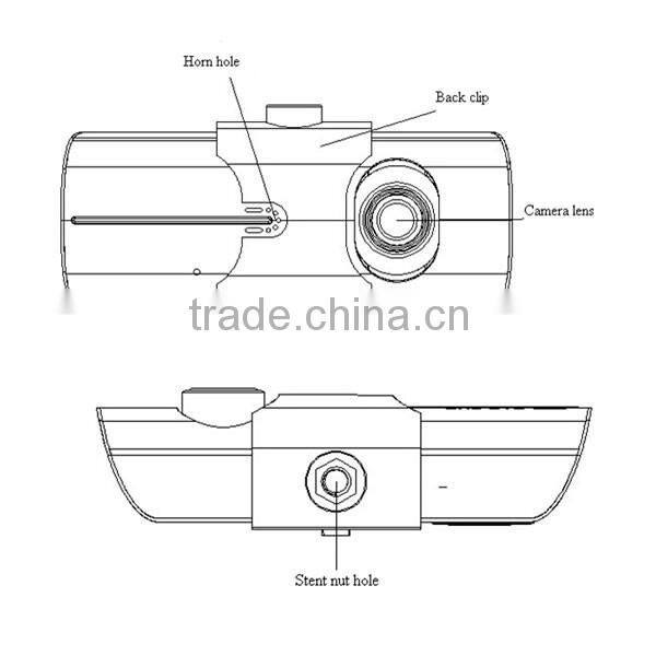hotselling 120 degree wide angle GPS G-sensor 2.7inch screen dvr auto camera