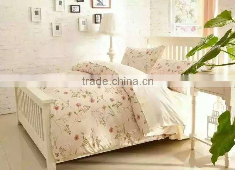 100 Polyester Brushed Microfiber Pigment Printed Bedding Set,Microfiber Duvet Cover Set