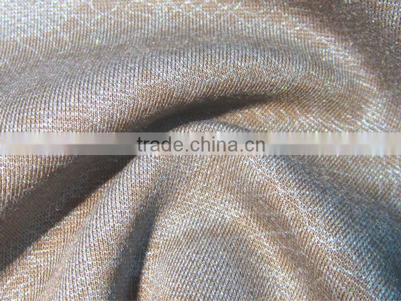 Hot sale Scuba in spandex Polyester fabric with foil