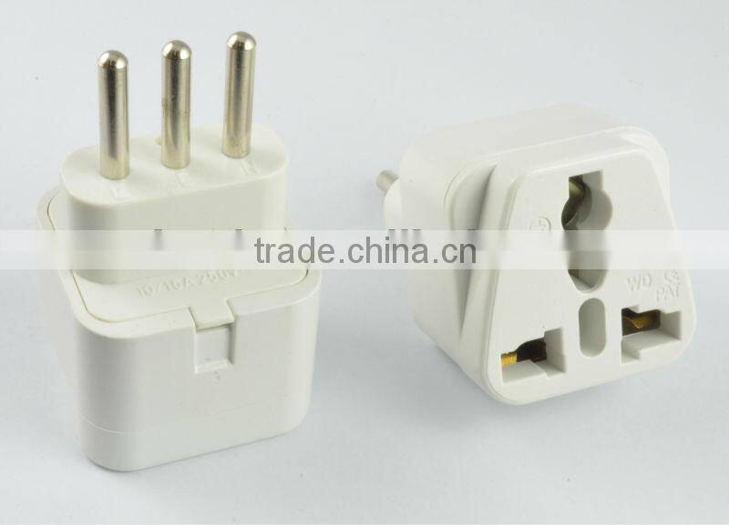 New hot sale products 2015 Universal to Italy Uruguay plug adapter CE
