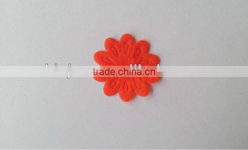 unique embossed collar applique/plant embossed label/embossed Decorative Flowers & Wreaths