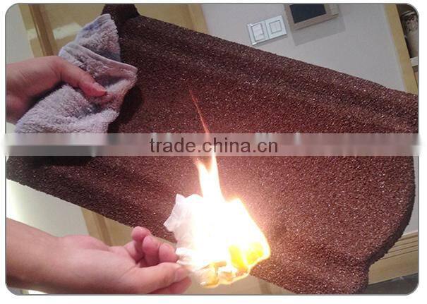 2016 Trade assurance Donyue stone coated aluminum metal roof tile price , shingle roof tile