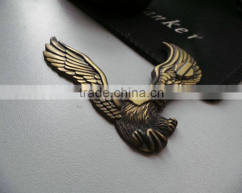 antique brass metal eagle,metal hawk souvenir,decorative metal eagles emblem
