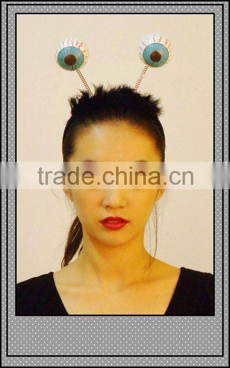 Creepy Eyes ball headband as Halloween costume