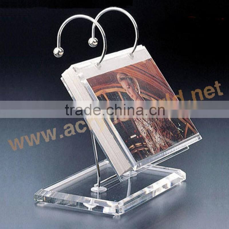 Customized table top print holder acrylic calendar frames holder