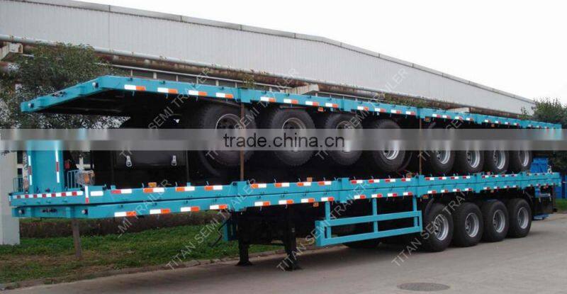 heavy duty 4 axle 3 axle 20ft 40ft container flatbed semi trailers for sale