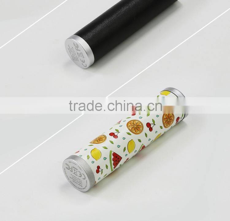 Full capacity blue lipstick christmas gift power bank 2600mah