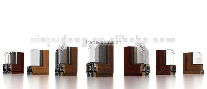Wood finished sliding doors windows extrusion profiles,extruded aluminum profiles prices