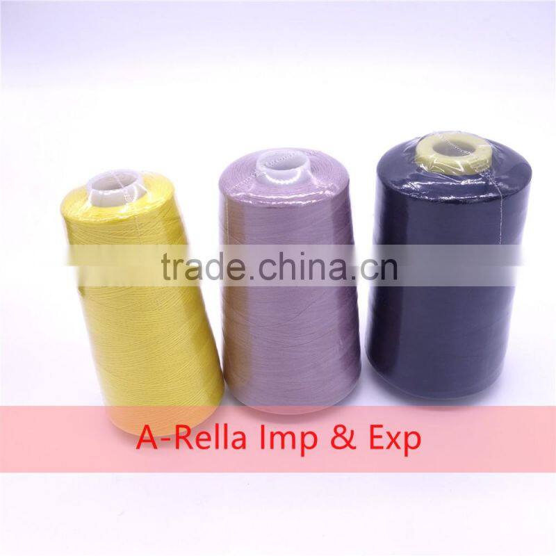 polyester sewing thread 3000y/cone dyed 40s/2