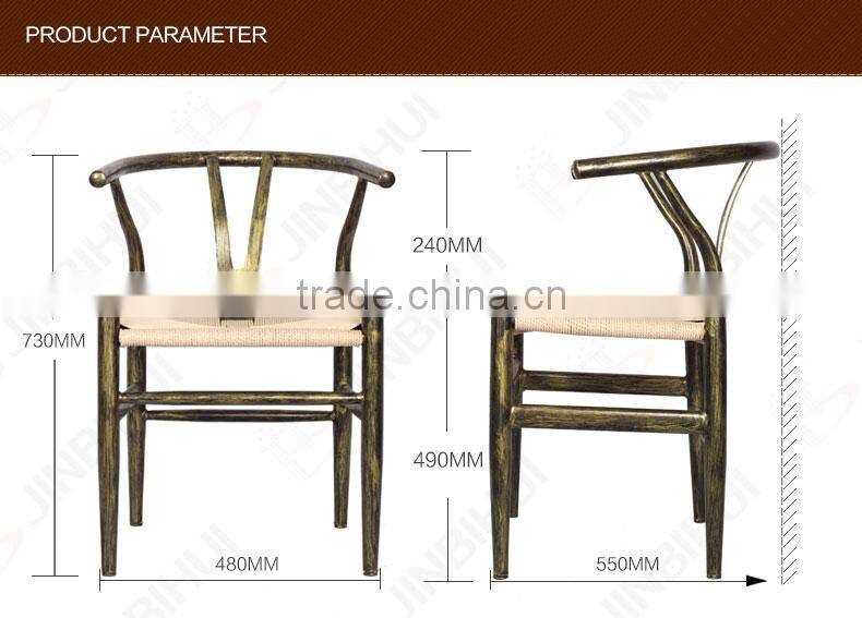 Cross back Ratten Bistro chair