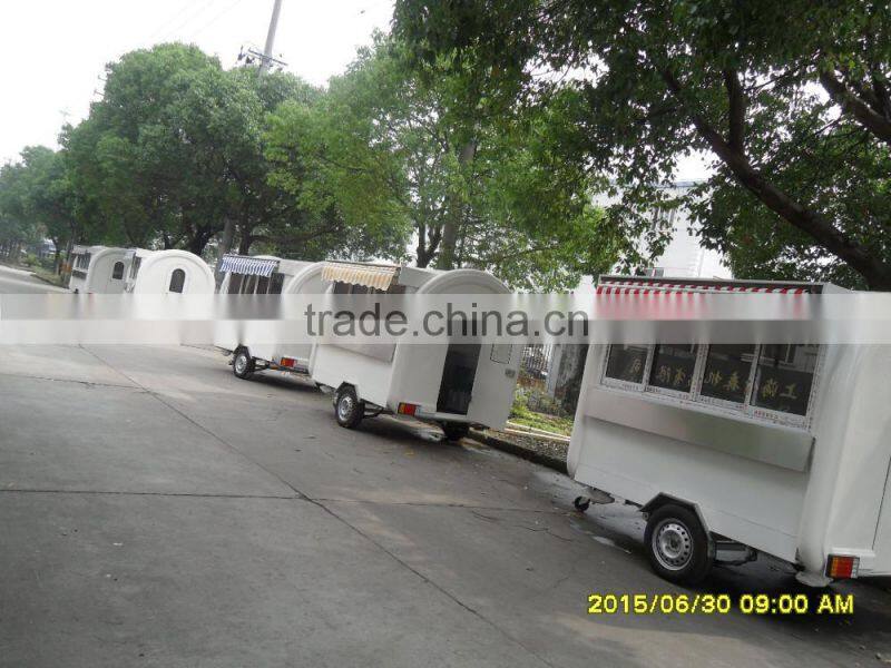 Small or big wheels fast food carts kiosk/food selling car/food street kiosk for salefood truck