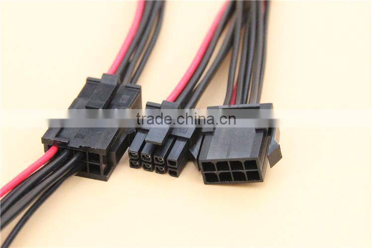 Custom Male to Female Molex 6 pin Connector Wire Harness for Electrical Appliances