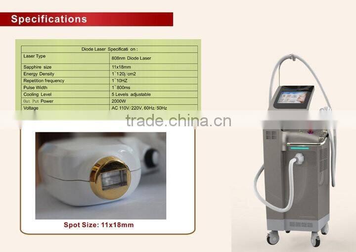 808nm Diode Laser Hair Removal Machine And Skin Rejuvenation with CE approved