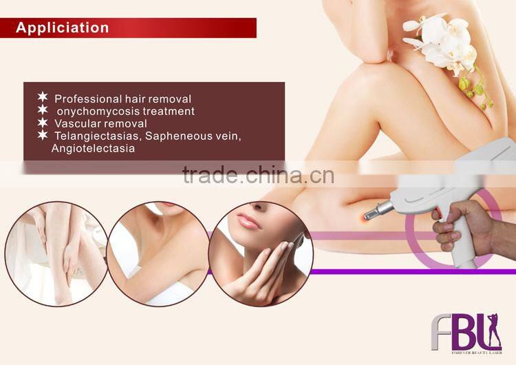 Popular Q-Switch ND Yag Laser Hair Removal Long Pulse LPUS-II