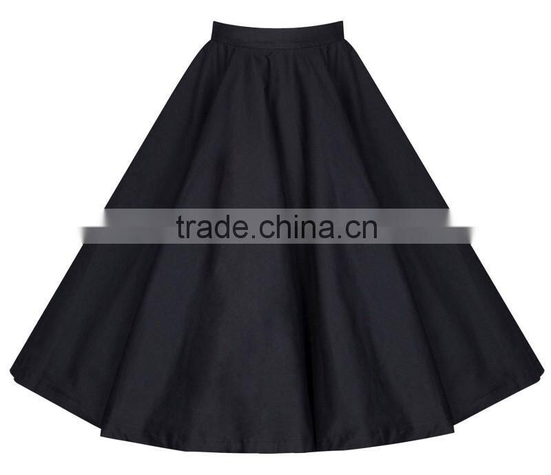 Bonvatt Women Lady Skirt Pleated Retro High Waist Skirt