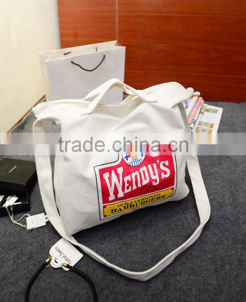 casual little fresh canvas tote shoulder bag