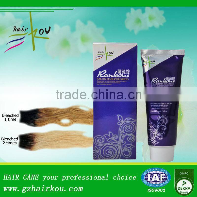 Rankous OEM&ODM Professional Stable Hot Hair Color Bleach Powder For Hair Dye