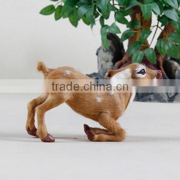 canada wholesale life like plush animal christmas reindeer decorations