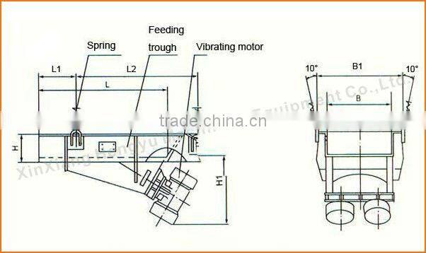 High efficiency carbon steel gig feeder conveyor machine