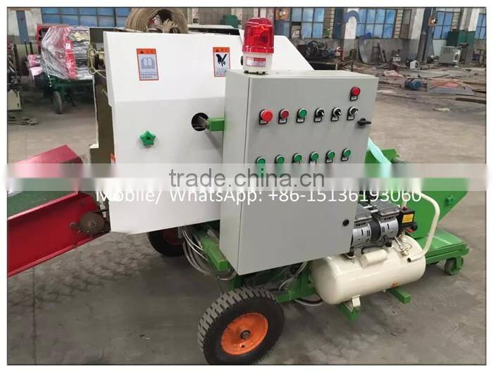 Factory supply automatic mini round grass hay baler machine for sale