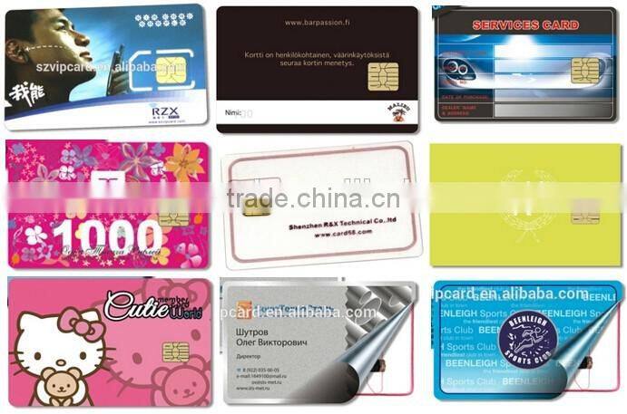 High quality CR80 plastic PVC contact IC card with SLE4428 chip