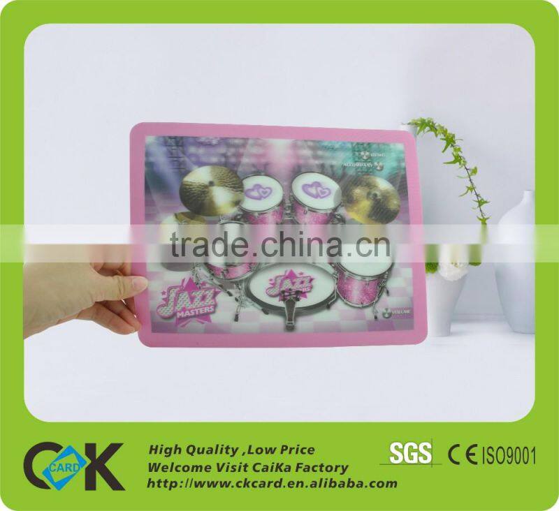 Copetitive Price !Printing irregulare shape big 3d pvc cards