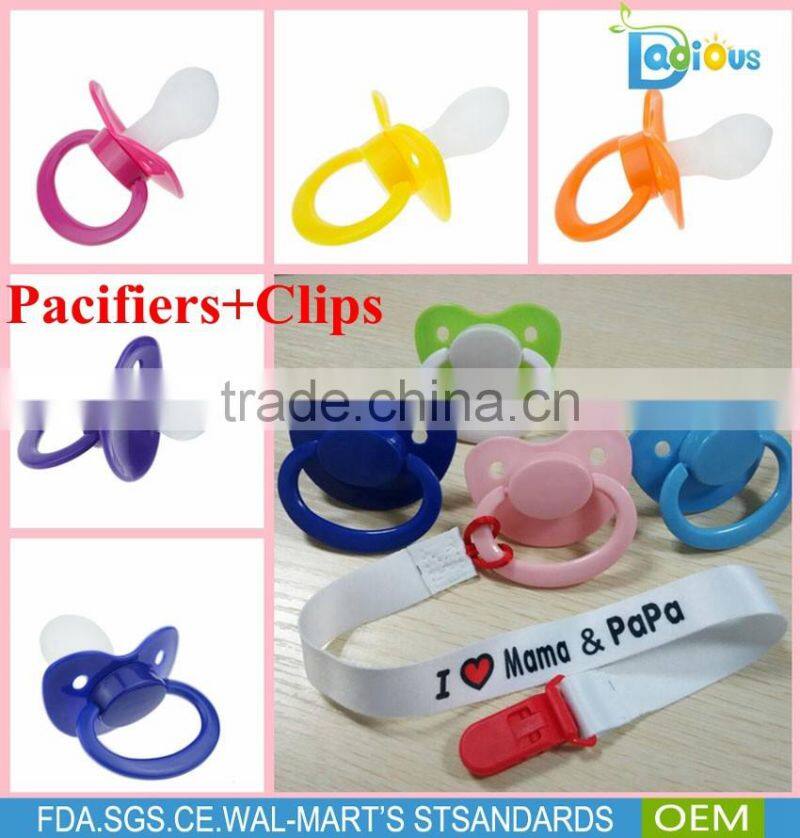 The Best selling Glittery color Dummy Pacifier Large for Adult Baby