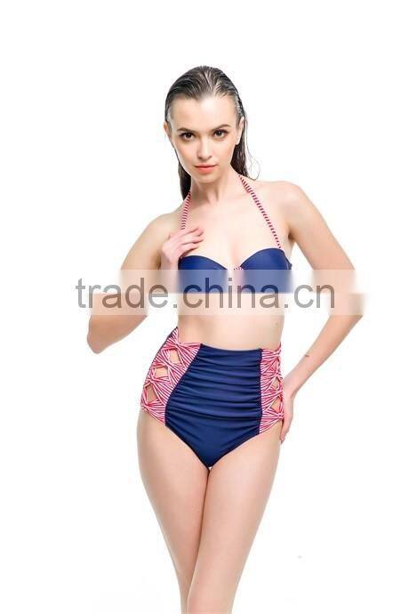 2016 Trendy Stylish Girls High Waist Bikini