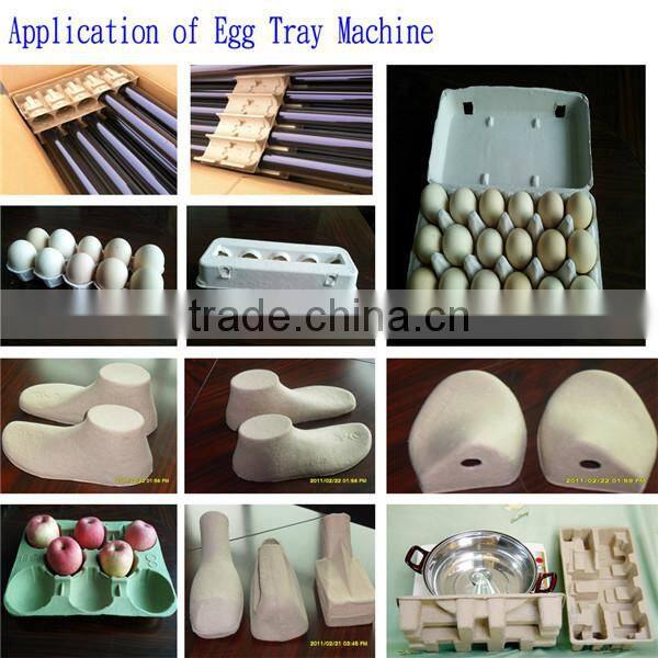 Small Recycling Paper Tray Making Machine Egg Box production line