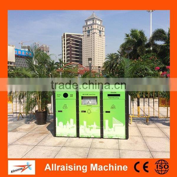 Solar powered smart sensor large rubbish bins, outdoor trash compactor bin