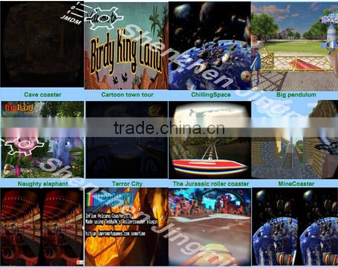 HTC stand up VR platform 9D VR movies 9D cinema simulator with VR glasses